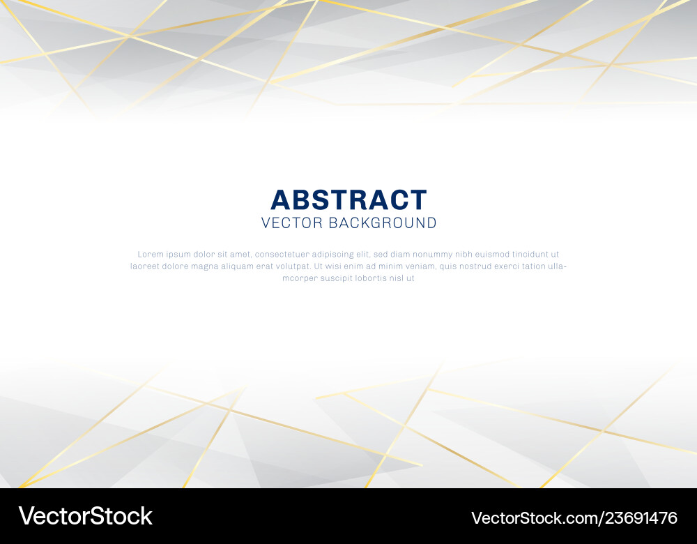 Abstract polygonal pattern luxury on white Vector Image