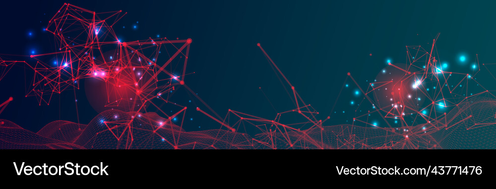 Background with plexus effect futuristic Background with plexus effect futuristic vector image