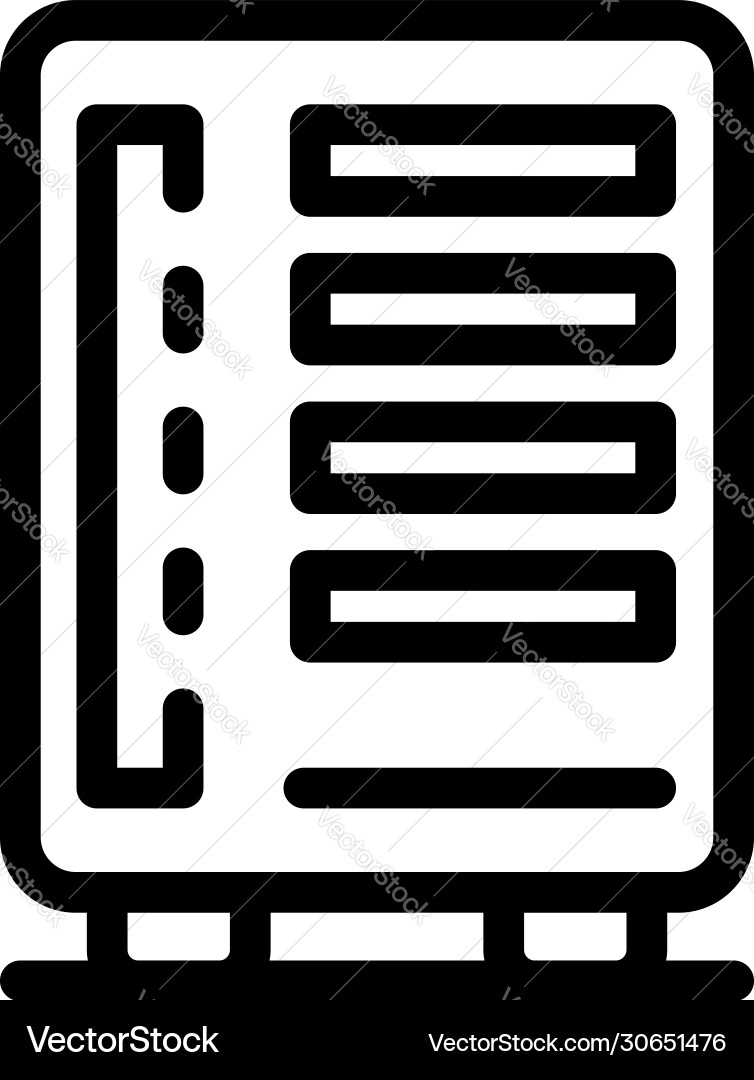 Computer data storage icon outline style Computer data storage icon outline style vector image