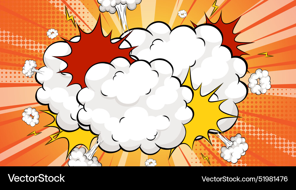 Dynamic Explosion with Colorful Burst vector image