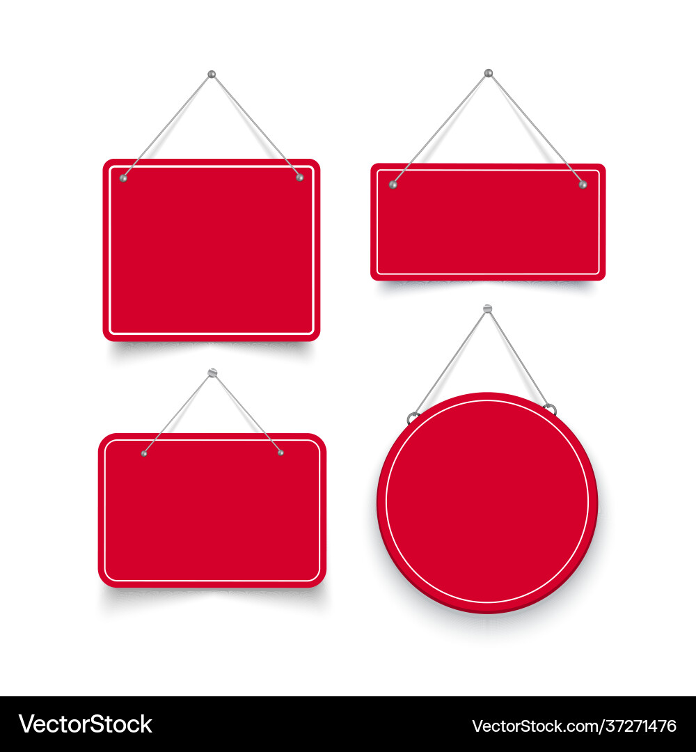 Set different shape signboards Set different shape signboards vector image