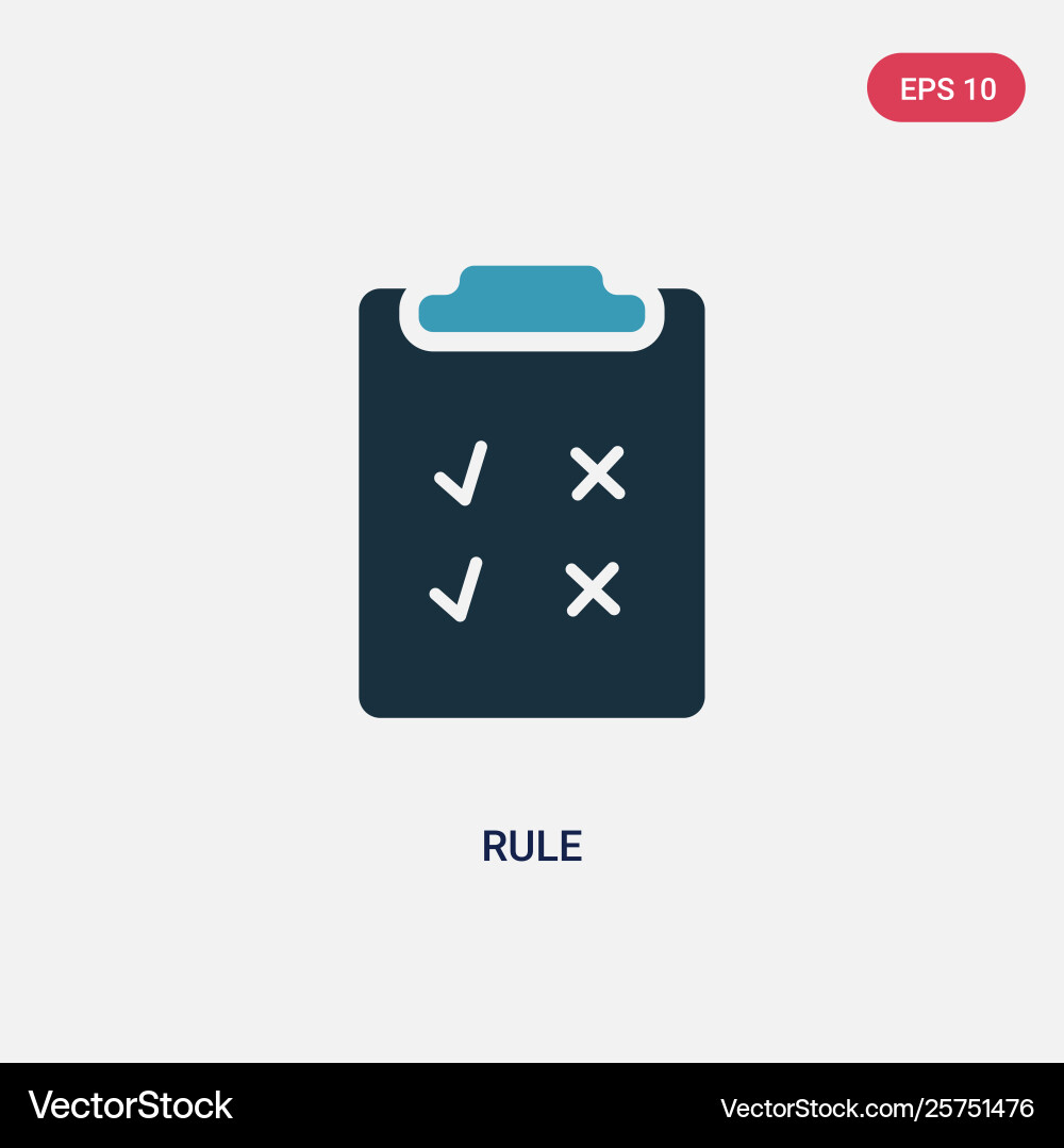 Two color rule icon from user interface concept Two color rule icon from user interface concept vector image