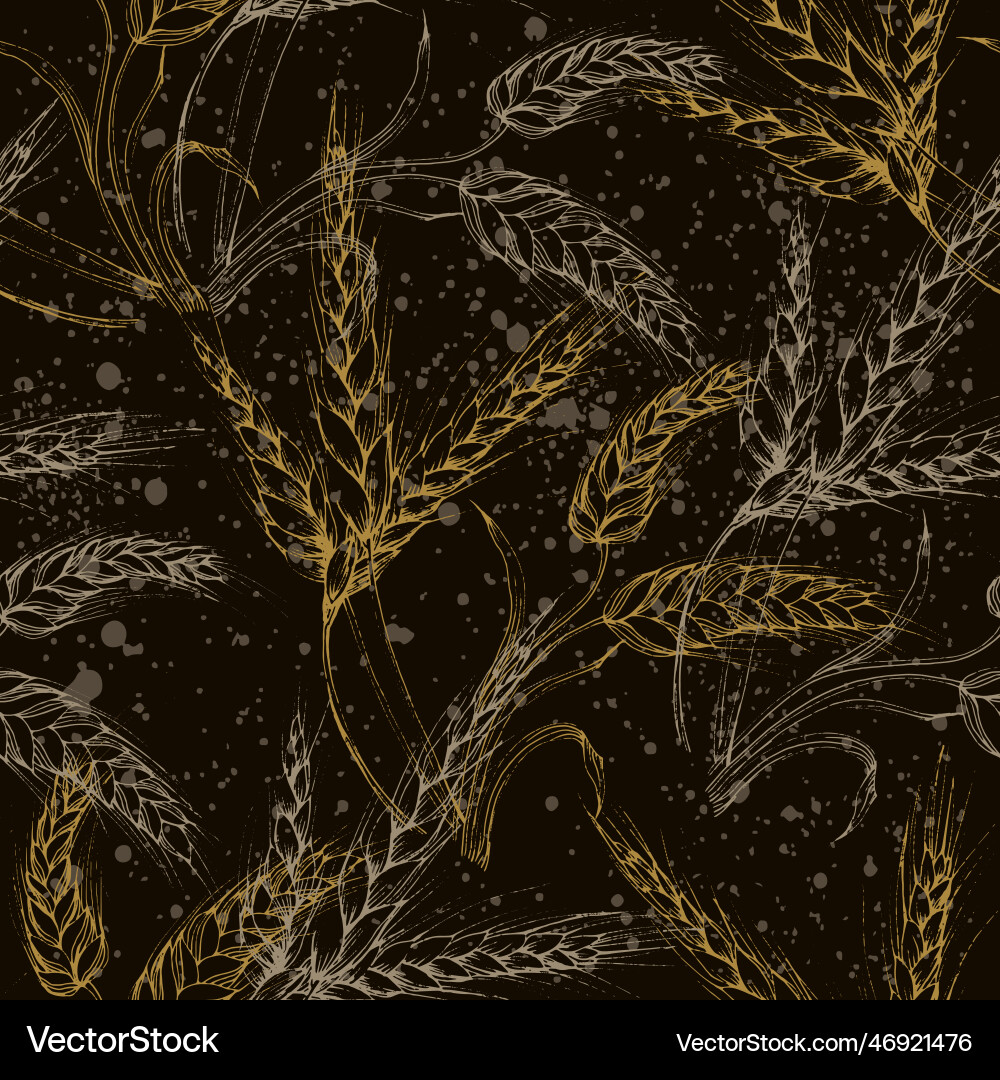 Wheat Field Texture Pattern vector image