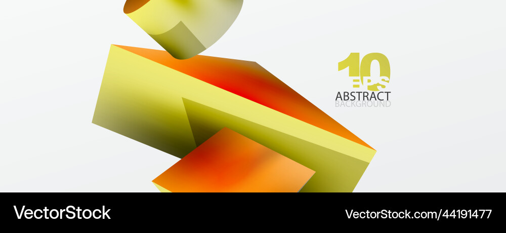 3d abstract background shapes triangle Vector Image