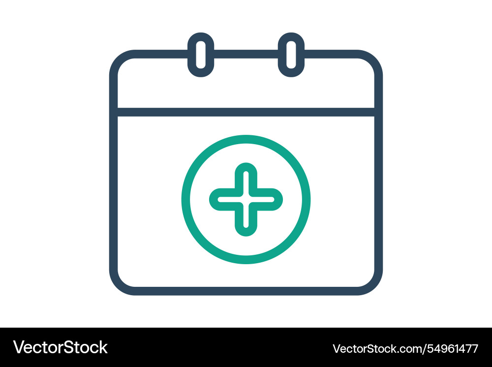 Add calendar icon line style related Add calendar icon line style related vector image