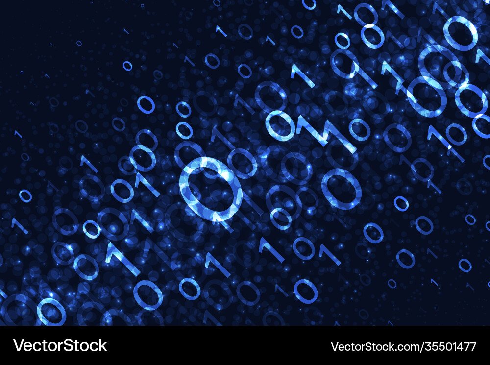 Binary code background Binary code background vector image