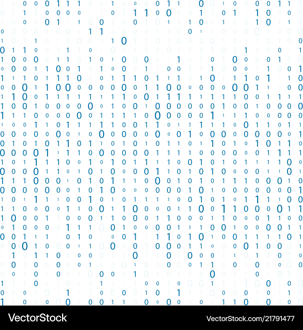 Binary Code Matrix Background Vector Image