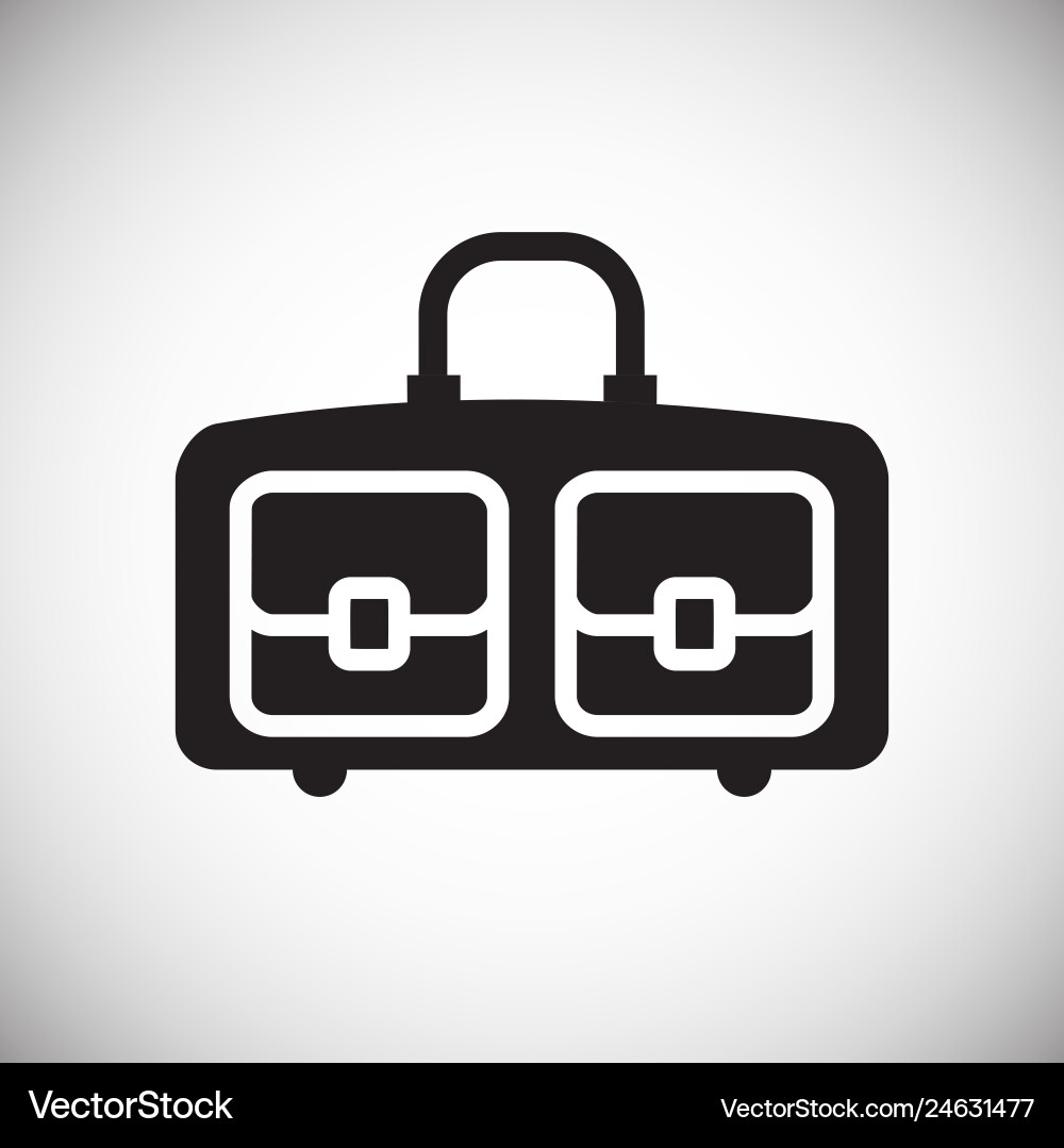 Case icon on background for graphic and web design Case icon on background for graphic and web design vector image
