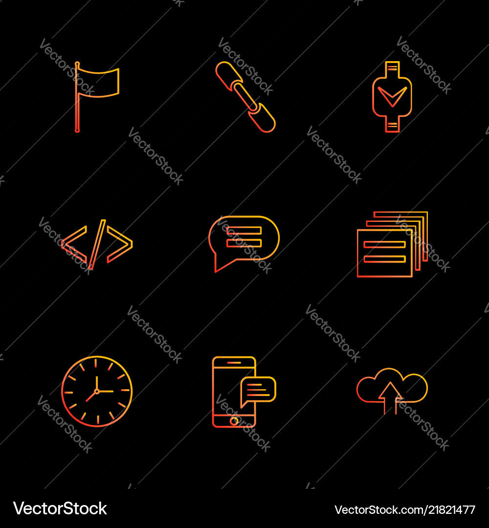 Code message watch seo technology internet vector image