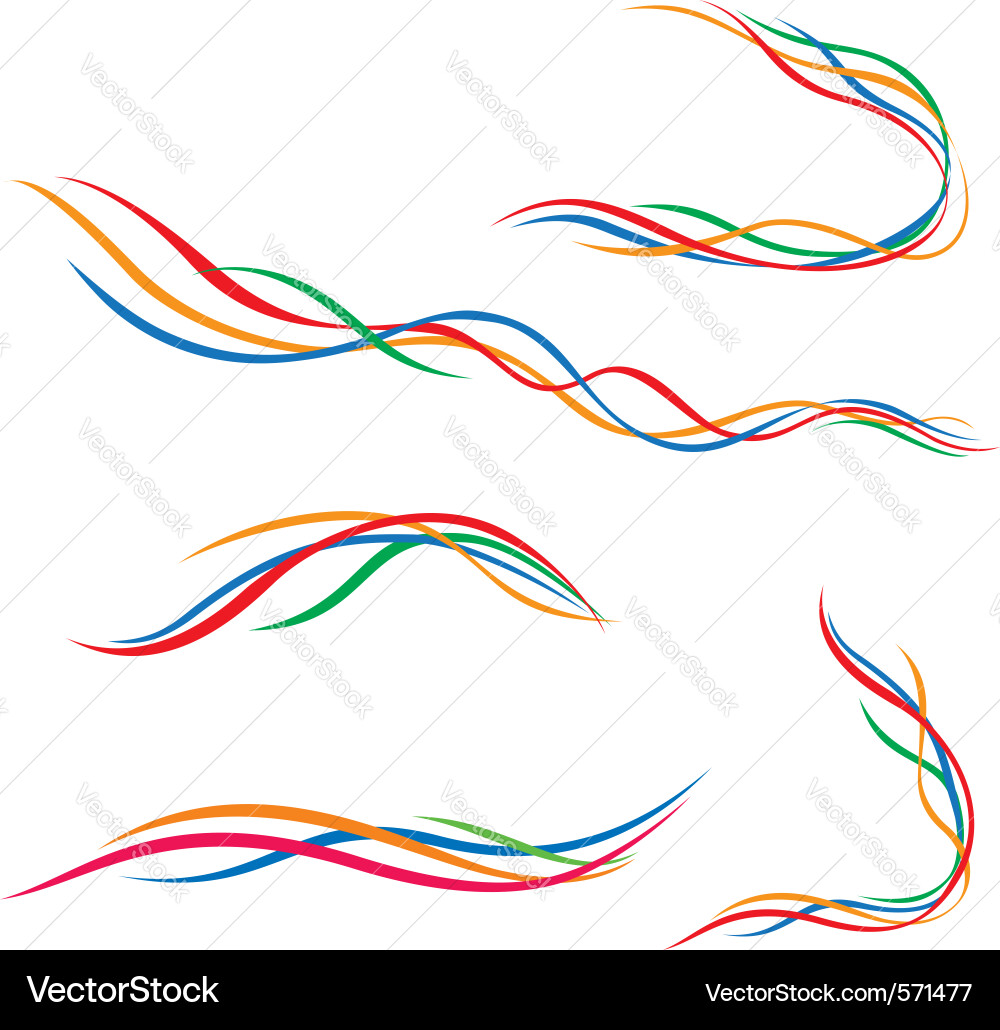 Dynamic Line Flow vector image