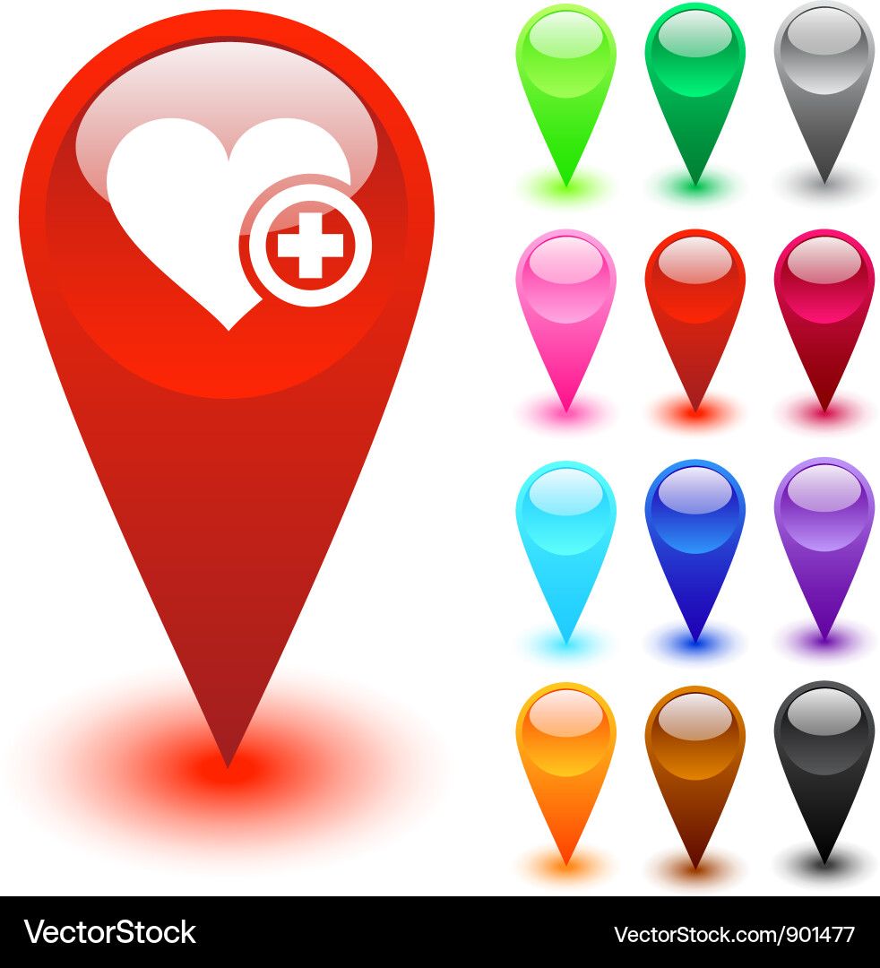 Favorites web button vector image