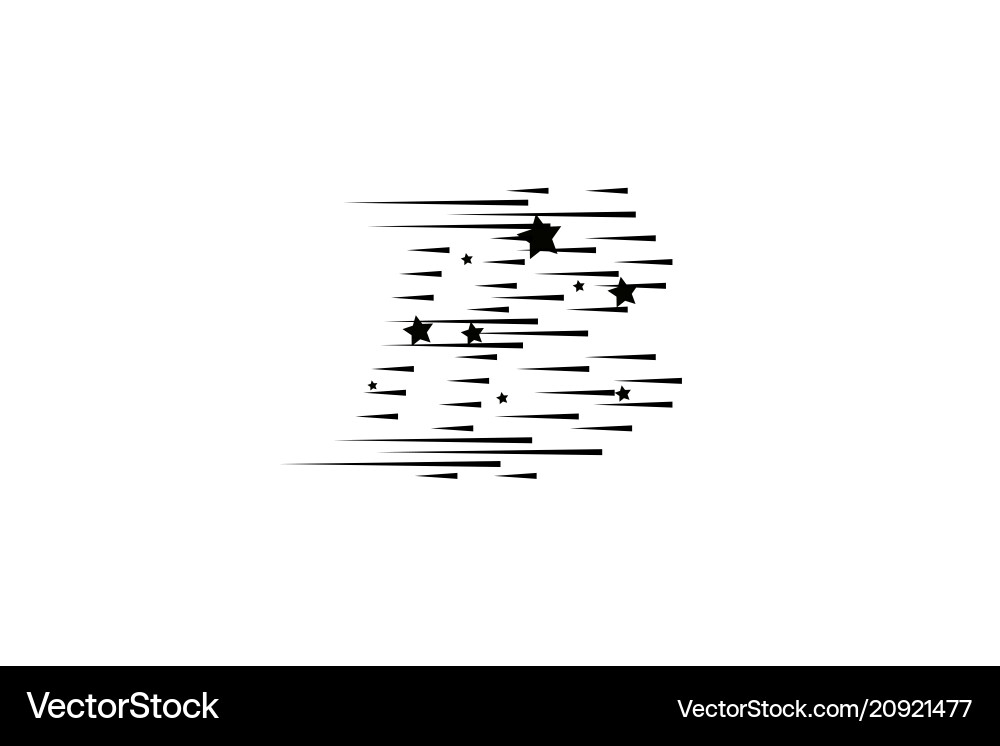 Isolated speed lines and star the effect Isolated speed lines and star the effect Vector Image