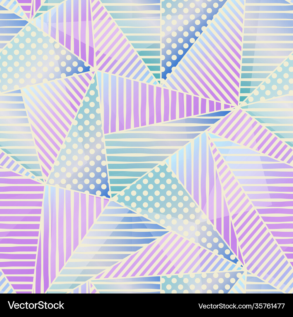 Pastel color triangle pattern Pastel color triangle pattern vector image