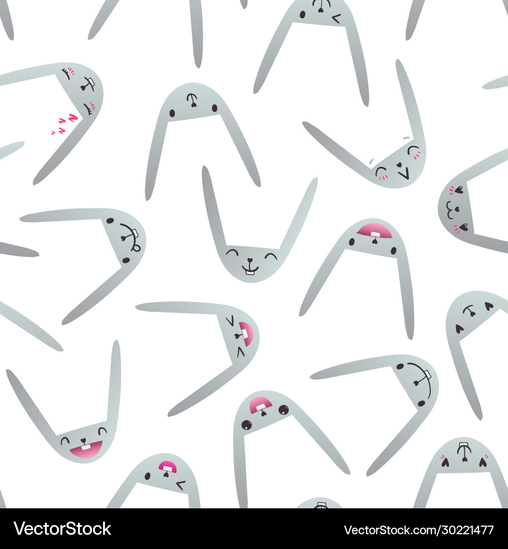 Rabbit seamless pattern-13 Rabbit seamless pattern-13 vector image