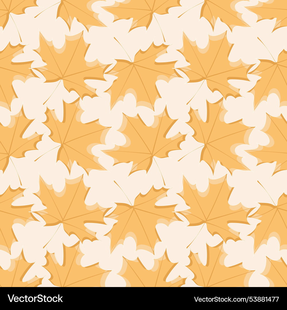 Seamless pattern of autumn maple leaves for print Seamless pattern of autumn maple leaves for print Vector Image