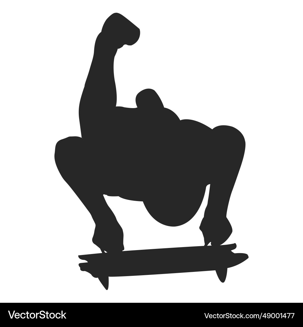 Skateboarding silhouette 2 Skateboarding silhouette 2 vector image