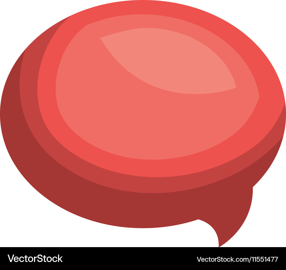 Speech bubble message isolated icon Vector Image