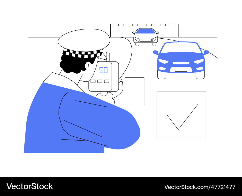 Speed monitoring abstract concept Vector Image
