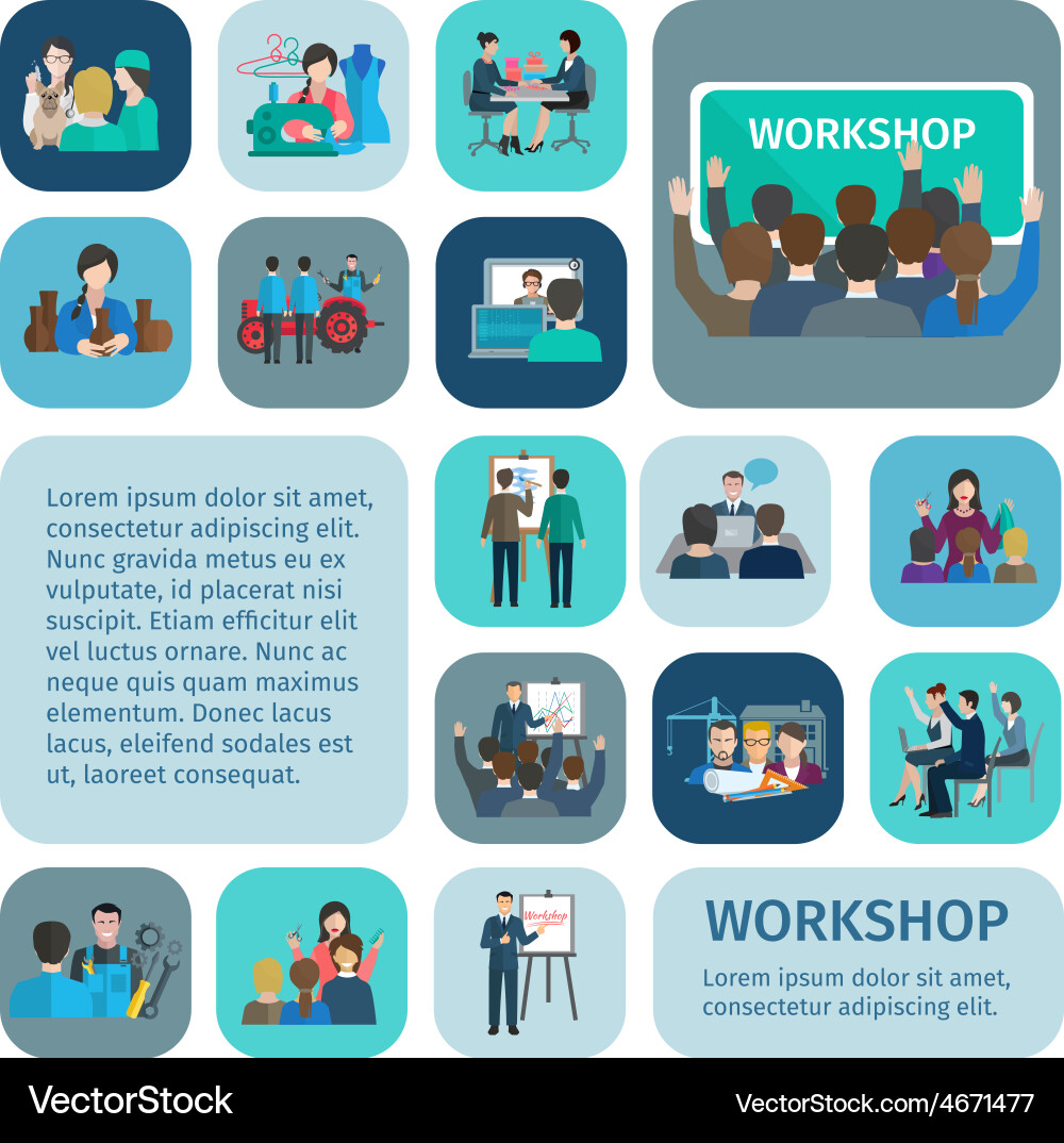 Teamwork & Collaboration Icons Vector Image