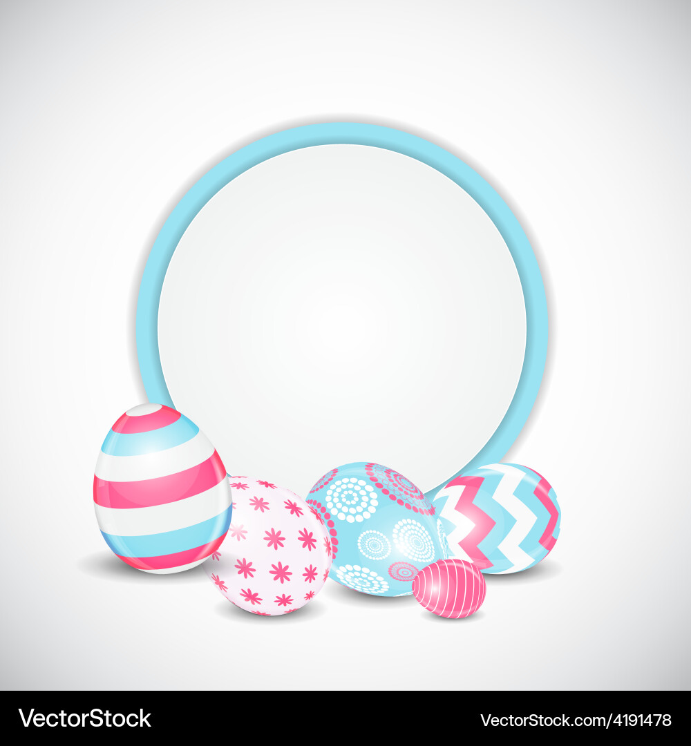 Beautiful easter egg background Royalty Free Vector Image