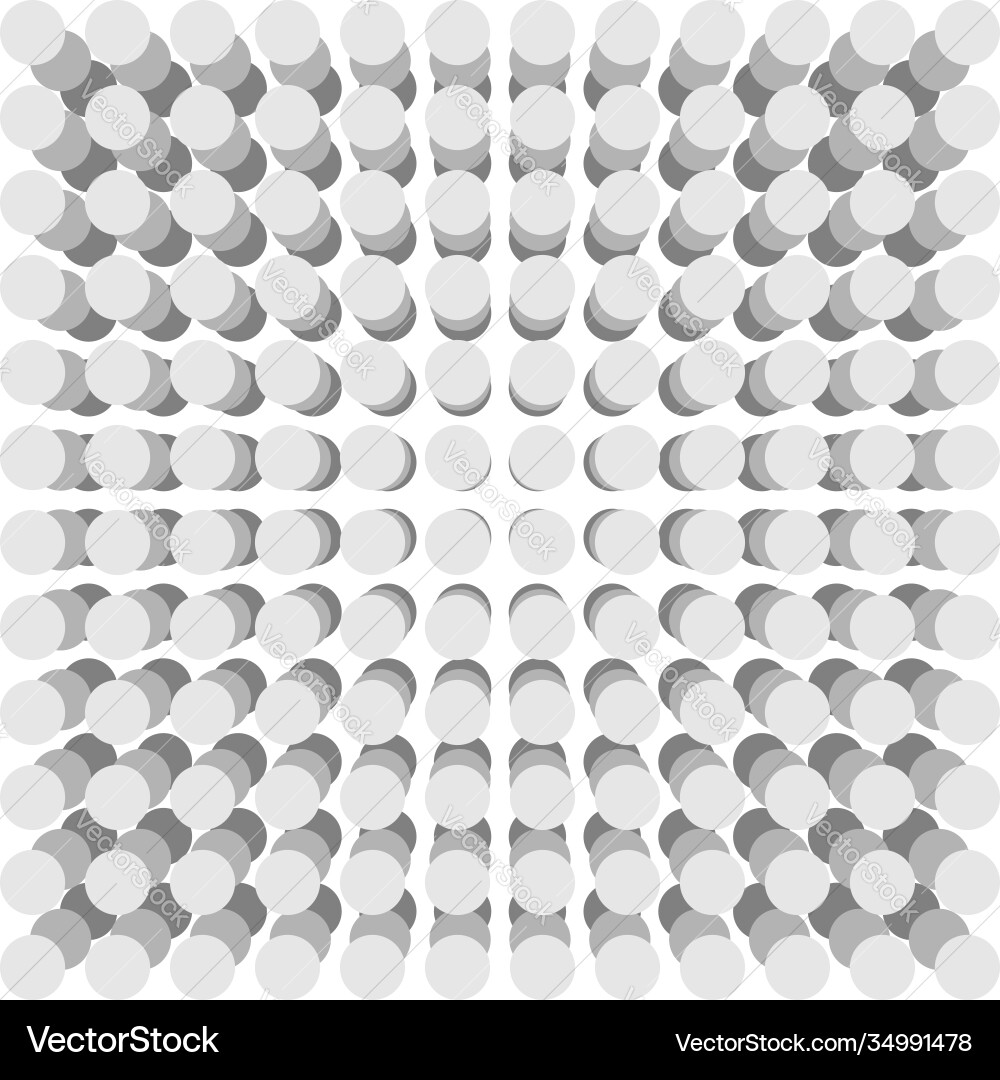 Grid mesh 3d spatial stacked tier circles Grid mesh 3d spatial stacked tier circles vector image