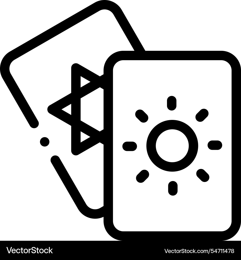 Magic dust icon thin linear style design isolated Magic dust icon thin linear style design isolated Vector Image