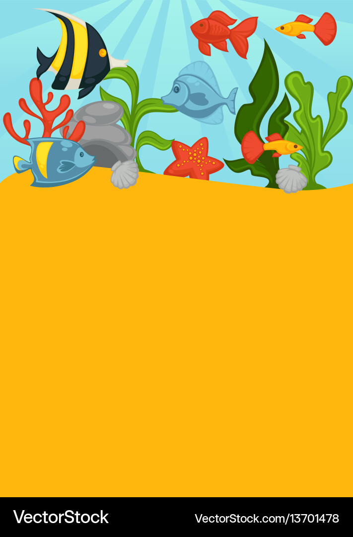 Sea bottom with big layer of greend sharp coral Sea bottom with big layer of greend sharp coral vector image
