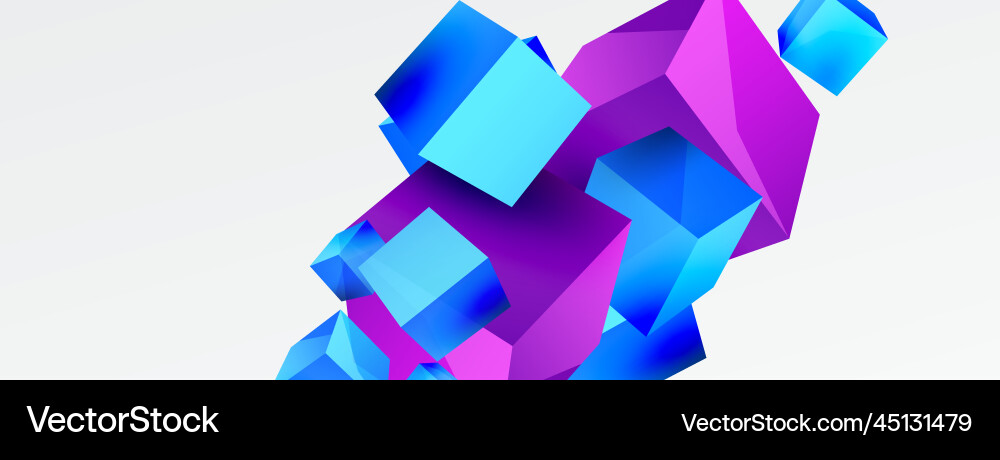 3d cubes abstract background composition 3d cubes abstract background composition vector image