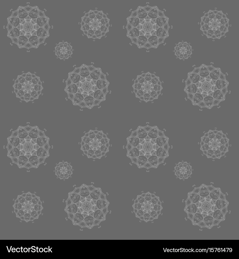 Abstract seamless pattern in gray color vector image