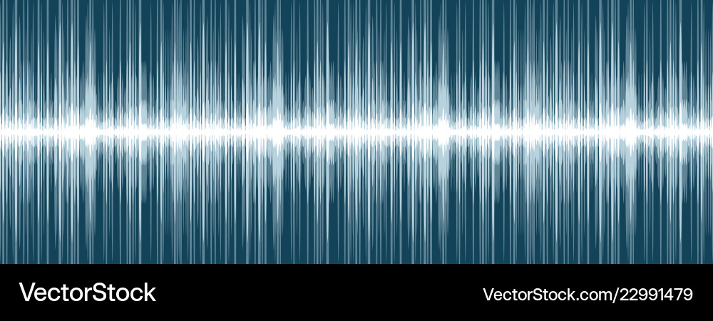 Background with sound scale Vector Image