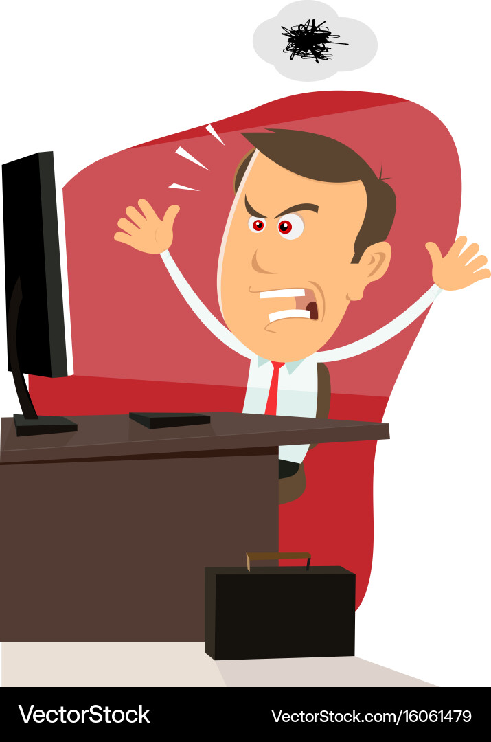 Computer Error: Bug Infestation vector image