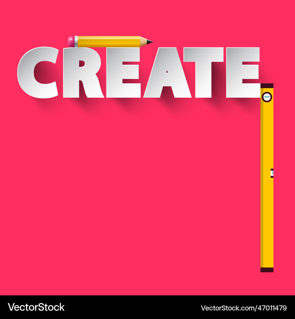 Creative project design - create symbol Creative project design - create symbol vector image