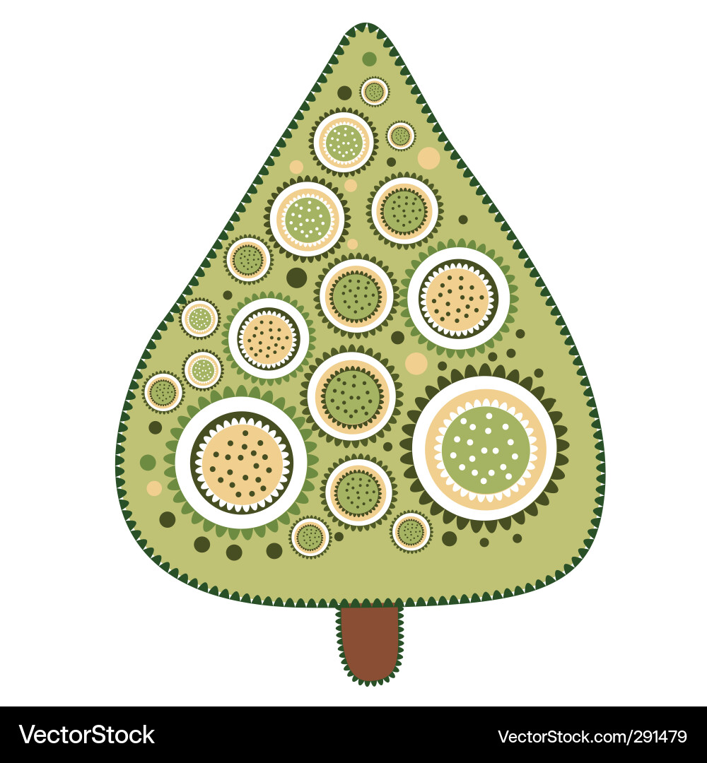 Decorative tree Vector Image