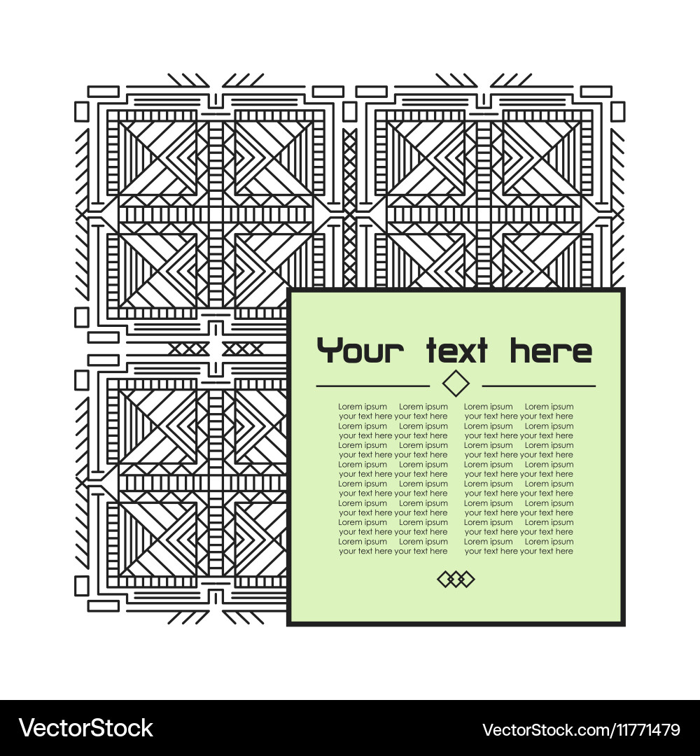 Geometric linear pattern vector image