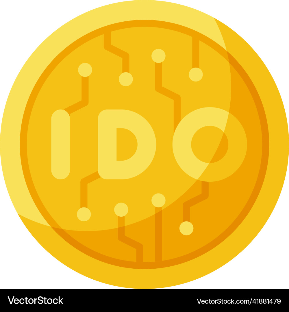 Initial dex offering icon crypto related – Royalty-Free Vector | VectorStock