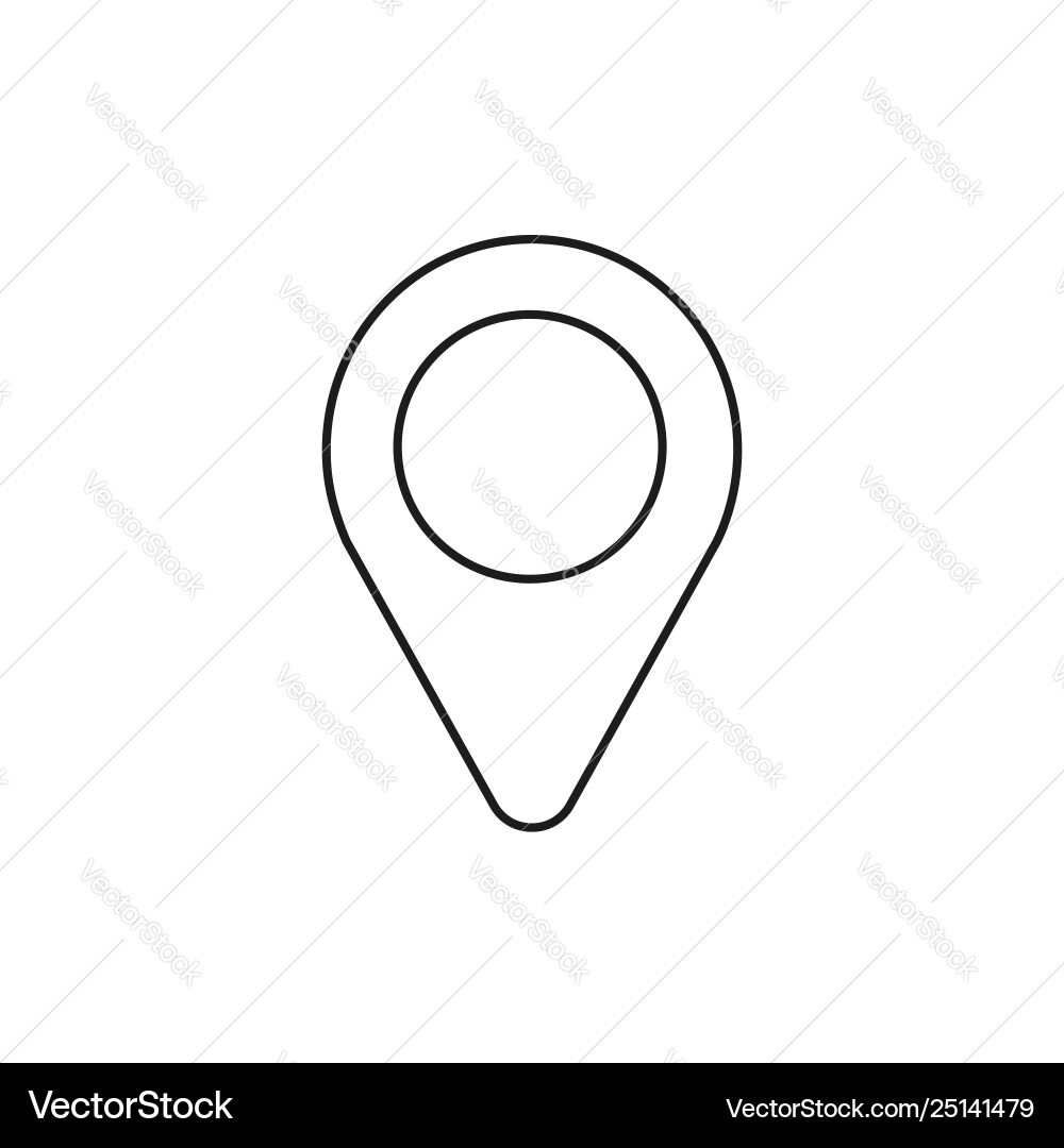 Map Pointer Icon vector image