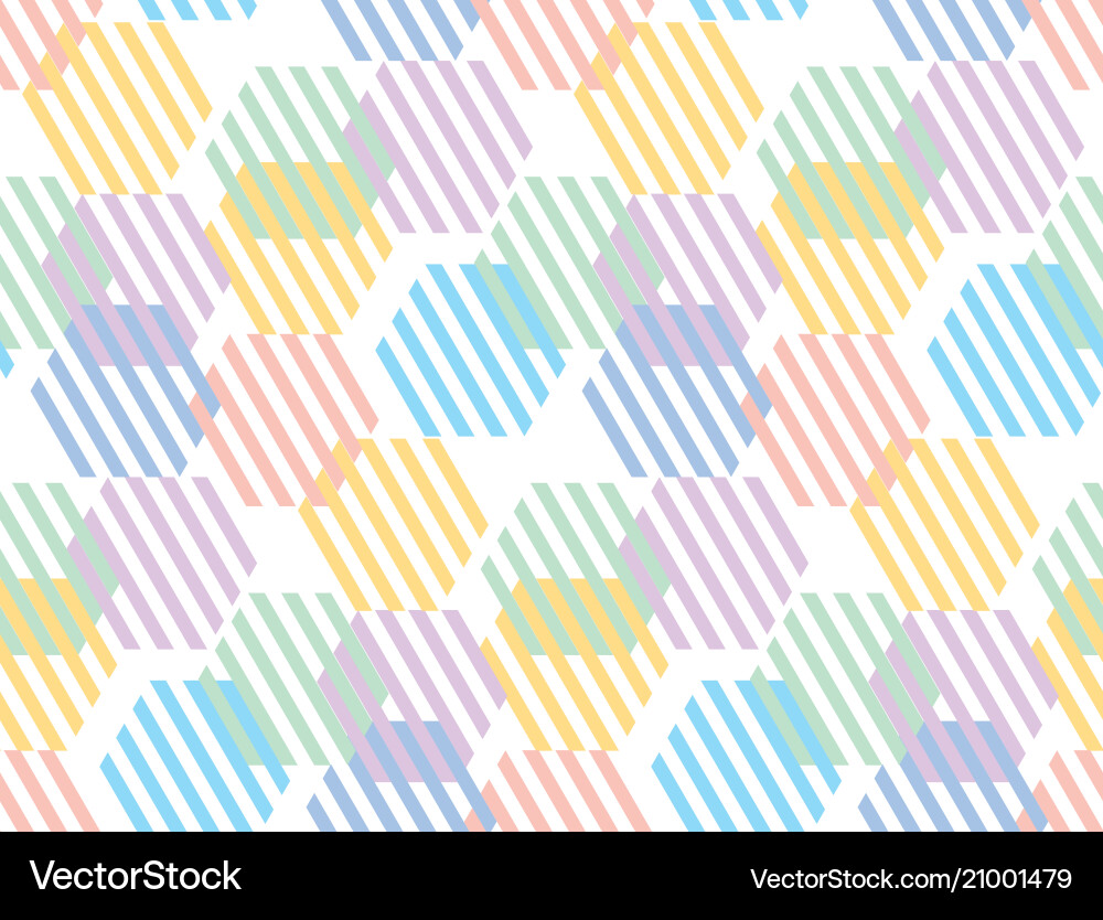 Pale color hexagon pattern seamless Pale color hexagon pattern seamless vector image