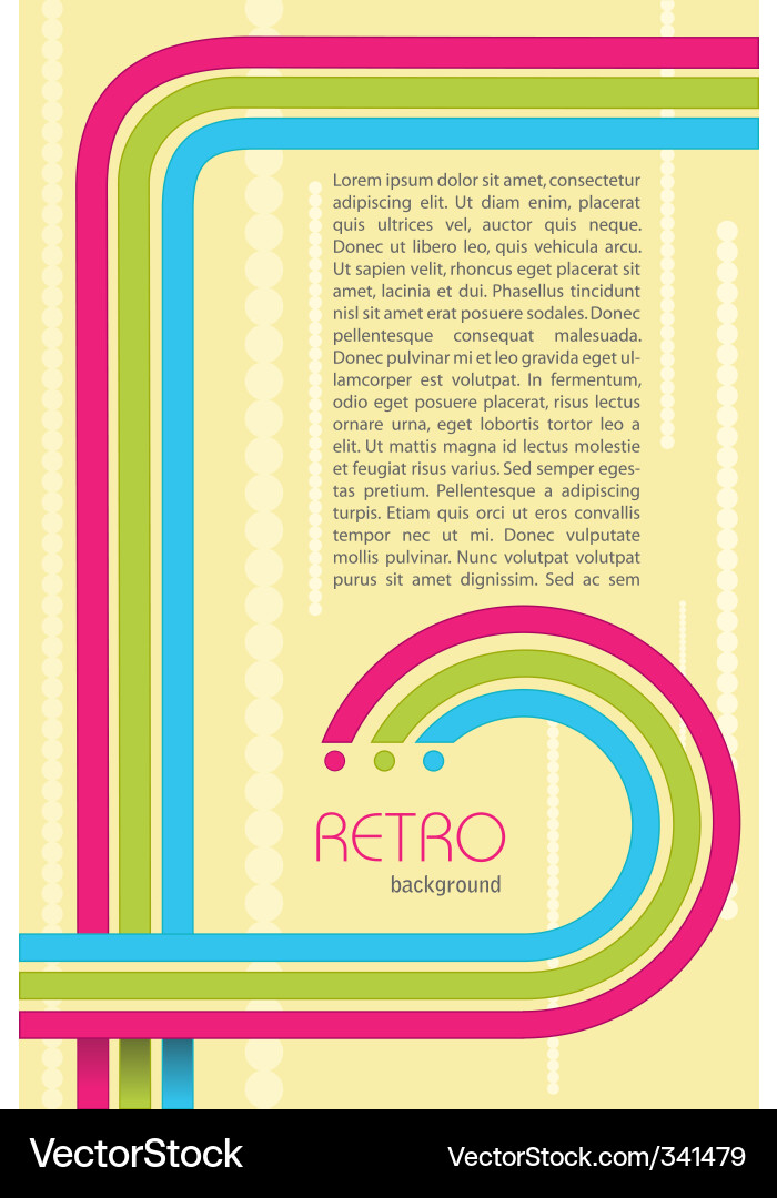 Retro Color Background Vector Image