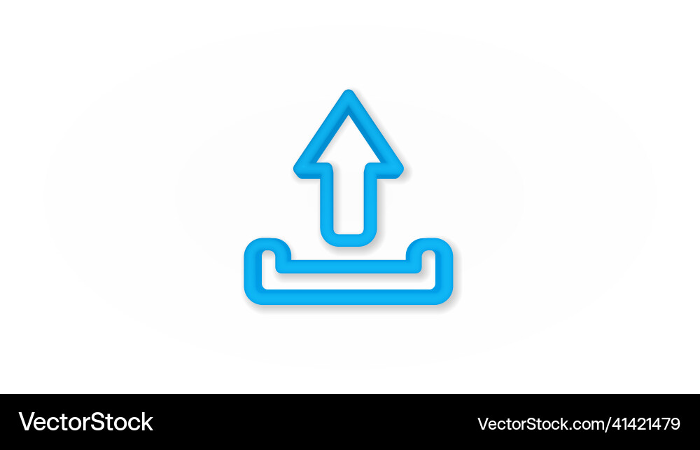 Unloading shipment realistic icon 3d line vector image