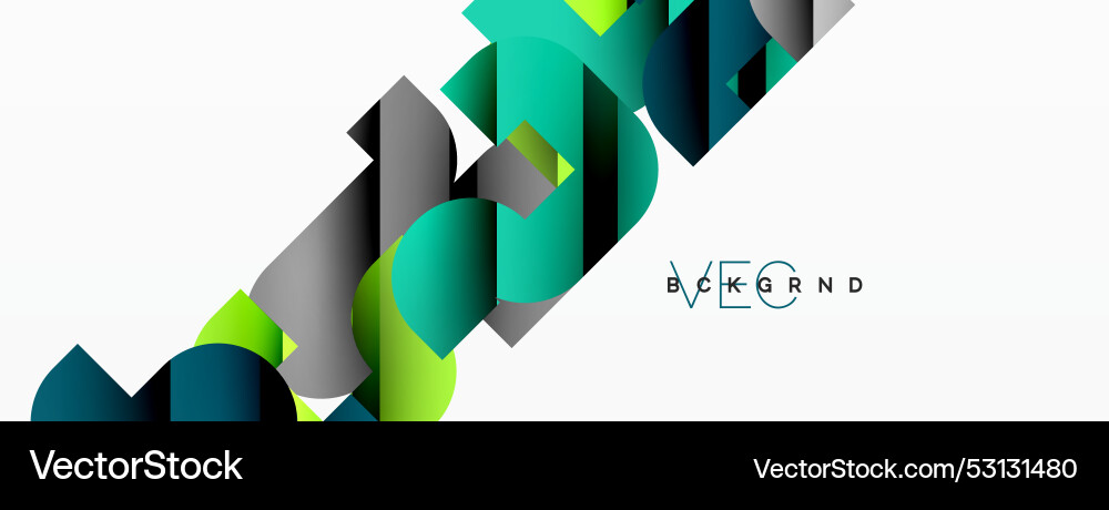 Abstract background colorful geometric curve Vector Image