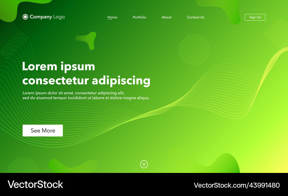 Abstract background website landing page template Abstract background website landing page template vector image