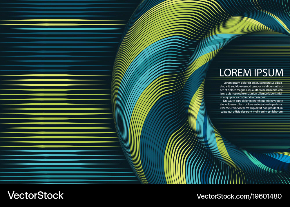 Abstract colorful string lines background vector image