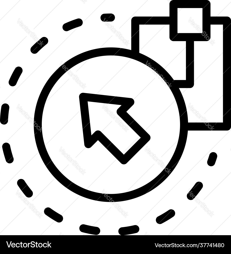 Api icon outline style Api icon outline style vector image