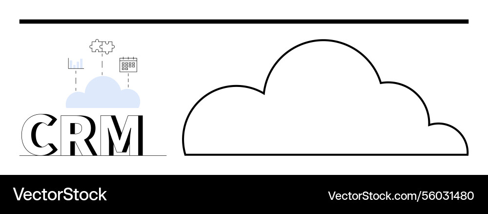 Cloud-based crm system with data management Cloud-based crm system with data management Vector Image