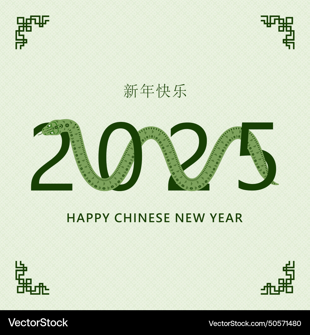 Happy chinese new year 2025 Royalty Free Vector Image