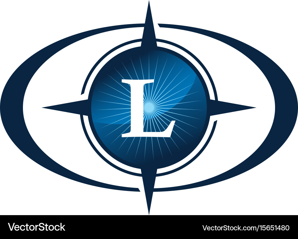Insights guide initial l vector image