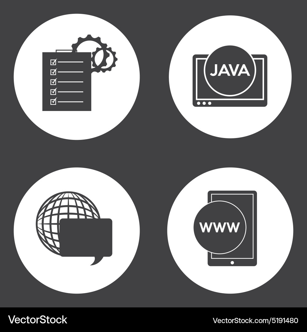 Programming language vector image