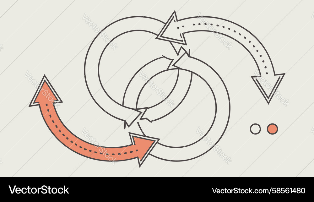 Recirculation Loop Icon Vector Image