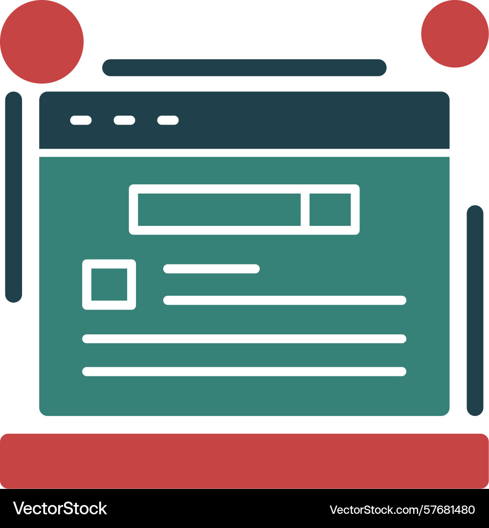 Schema markup glyph multi color icon Vector Image