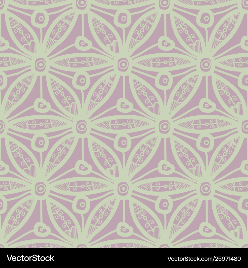 Seamless pattern design with hexagonal lace motif Seamless pattern design with hexagonal lace motif vector image